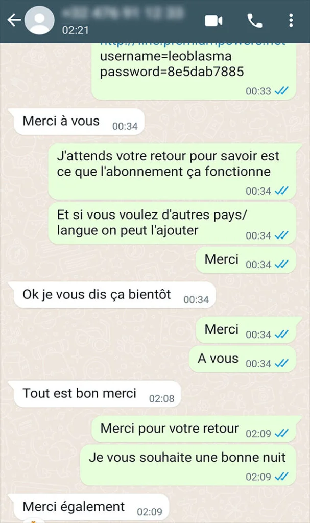 Témoignage client France IPTV